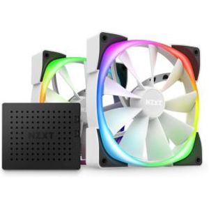 NZXT Aer RGB 2 - 140mm Twin & Controller - White Edition