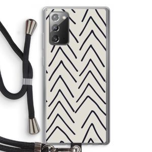 Marrakech Arrows: Samsung Galaxy Note 20 / Note 20 5G Transparant Hoesje met koord