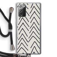 Marrakech Arrows: Samsung Galaxy Note 20 / Note 20 5G Transparant Hoesje met koord