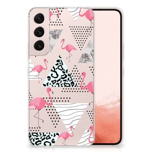 Samsung Galaxy S22 TPU Hoesje Flamingo Triangle