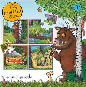 Gruffalo 4in1 puzzelset - 4+6+9+16 stukjes - kinderpuzzel