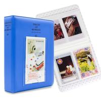 64 zakken naam kaart stukken voor Fujifilm Instax Mini 8/7s/70/25/50s/90 (blauw)