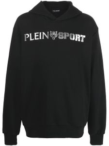 Plein Sport hoodie à logo Statement imprimé - Noir