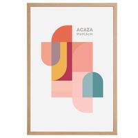 Acaza Fotokader - Fotolijst - 61x91.5 cm - MDF hout - Lichte Eik - thumbnail