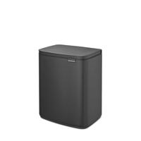Brabantia Bo Afvalemmer - 12 liter - kunststof binnenemmer - mineral infinite grey 233746