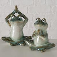 Boltze Home figuur steffo kikker h14cm