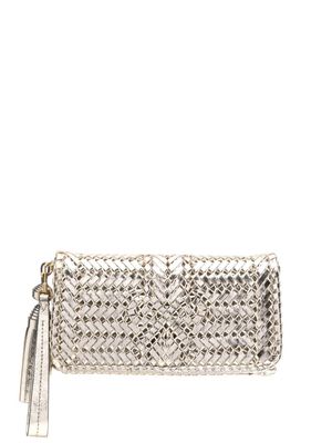Anya Hindmarch pochette Neeson en cuir - Or