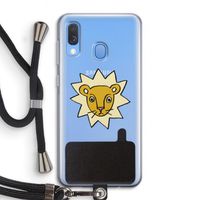 Kleine leeuw: Samsung Galaxy A40 Transparant Hoesje met koord