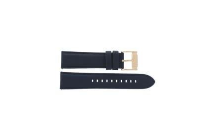Horlogeband Fossil BQ2412 / FENMORE Leder Blauw 22mm