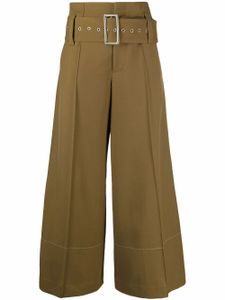 10 CORSO COMO pantalon ample à taille haute ceinturée - Marron