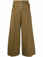 10 CORSO COMO pantalon ample à taille haute ceinturée - Marron