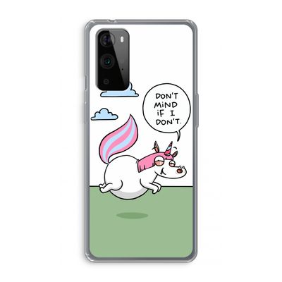 Unicorn: OnePlus 9 Pro Transparant Hoesje