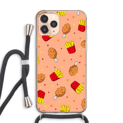 Chicken 'n Fries: iPhone 11 Pro Max Transparant Hoesje met koord