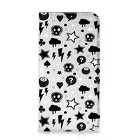 Mobiel BookCase iPhone 13 Pro Silver Punk - thumbnail