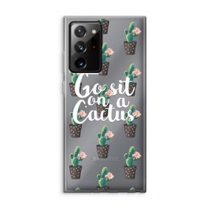 Cactus quote: Samsung Galaxy Note 20 Ultra / Note 20 Ultra 5G Transparant Hoesje