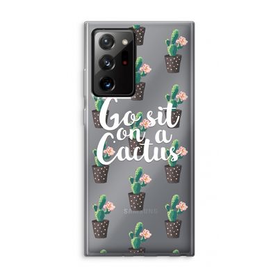 Cactus quote: Samsung Galaxy Note 20 Ultra / Note 20 Ultra 5G Transparant Hoesje