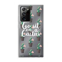 Cactus quote: Samsung Galaxy Note 20 Ultra / Note 20 Ultra 5G Transparant Hoesje