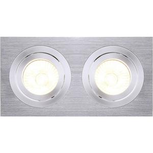 SLV 111362 New Tria II Inbouwring Halogeen GU10 100 W Aluminium (geborsteld)