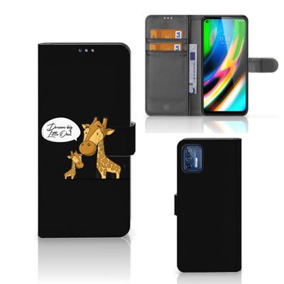 Motorola Moto G9 Plus Leuk Hoesje Giraffe Motorola Moto G9 Plus Leuk Hoesje Giraffe
