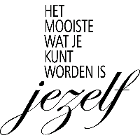 Het mooiste - Muursticker