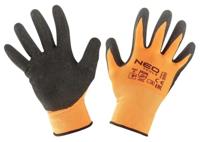 Neo Werkhandschoen polyester | Met gekreukte latex coating | M10 - 6453461