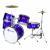 Dimavery JDS-305 compleet 5-delig kinderdrumstel blauw