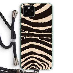 Arizona Zebra: Pixel 5a 5G Transparant Hoesje met koord