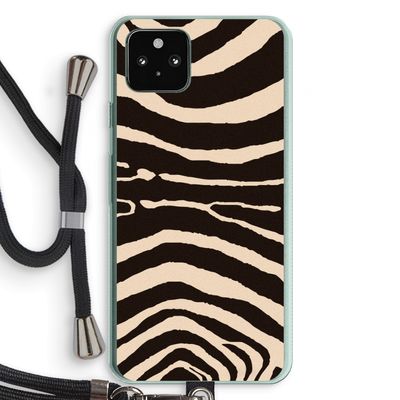 Arizona Zebra: Pixel 5a 5G Transparant Hoesje met koord