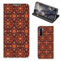 OnePlus Nord | Hoesje met Magneet | Batik Brown
