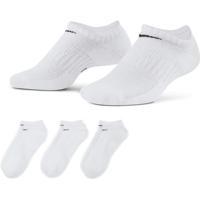 Nike Unisex Cushioned No-Show 3-Pack Sokken - Handbalkleding - Handbalsokken - wit - maat 34-38