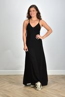 Norma Kamali jurk Slip A Line Long KK4283PL164001 zwart - thumbnail
