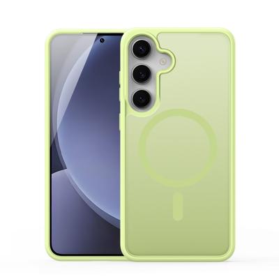 Dux Ducis Yind Samsung Galaxy S25 Plus hoesje - slanke backcover met MagSafe ondersteuning - Lime Groen