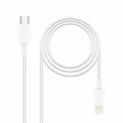 Gegevens-/Oplaadkabel met USB NANOCABLE 10.10.0600 50 cm Wit (1 Stuks)