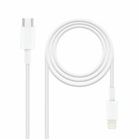 Gegevens-/Oplaadkabel met USB NANOCABLE 10.10.0600 50 cm Wit (1 Stuks)
