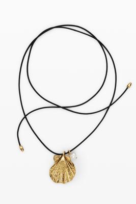 Hanger koord schelp verzilverd bad Zalio - MATERIAL FINISHES - U