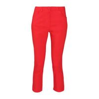 Cassis cropped slim fit chino rood - thumbnail