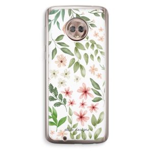 Botanical sweet flower heaven: Motorola Moto G6 Transparant Hoesje