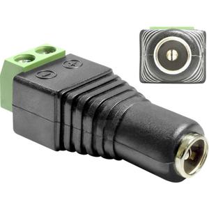 Delock 65421 DC (stroom) Adapter [1x DC-bus 5,5 - 1x 2-dradenkabel] Zwart 0.00 m