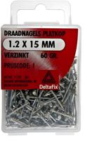 Draadnagel pk 1,2x15mm 60gr - Deltafix