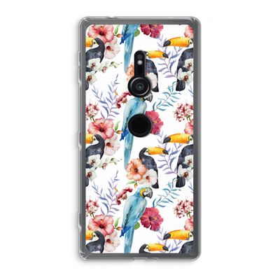 Bloemen tukan: Sony Xperia XZ2 Transparant Hoesje