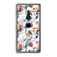 Bloemen tukan: Sony Xperia XZ2 Transparant Hoesje