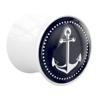 Double Flared Plug met Anchor Design Acryl Tunnels & Plugs - thumbnail