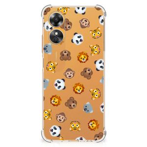 Doorzichtige Silicone Hoesje voor OPPO A17 Dieren Emojis