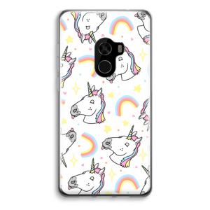 Rainbow Unicorn: Xiaomi Mi Mix 2 Transparant Hoesje