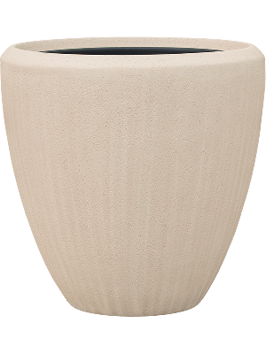 Baq Polystone Plain Couple Natural (met inzetbak), 40x40cm