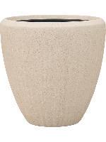 Baq Polystone Plain Couple Natural (met inzetbak), 40x40cm Baq Polystone Plain Couple Natural (met inzetbak), 40x40cm