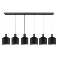 Moderne hanglamp Bling - Zwart - verlichtingspendel Xxl Beam 6L inclusief lampenkap 20/20/17cm - pendel lengte 150.5 cm - geschikt voor E27 LED lamp - Pendellamp geschikt voor woonkamer, slaapkamer, keuken