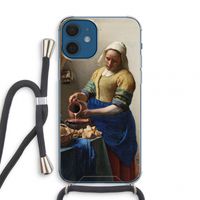 The Milkmaid: iPhone 12 mini Transparant Hoesje met koord