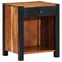 Nachtkastje met lade Bruin 40 x 35 x 50 cm Massief acaciahout