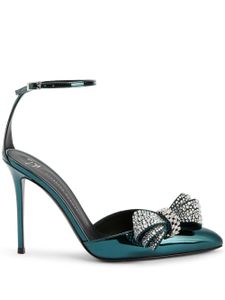 Giuseppe Zanotti sandales Mahrtina 105 mm en cuir - Vert